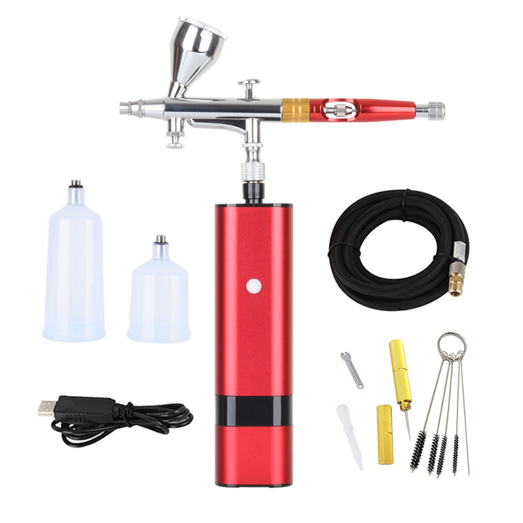 Airbrush-Kit mit Druckregler, kabellose Airbrush-Pistole